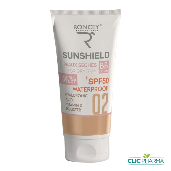 RONCEY SUNSHIELD BB ECRAN TEINTE 02 SPF50+ 50ML PEAUX SECHES