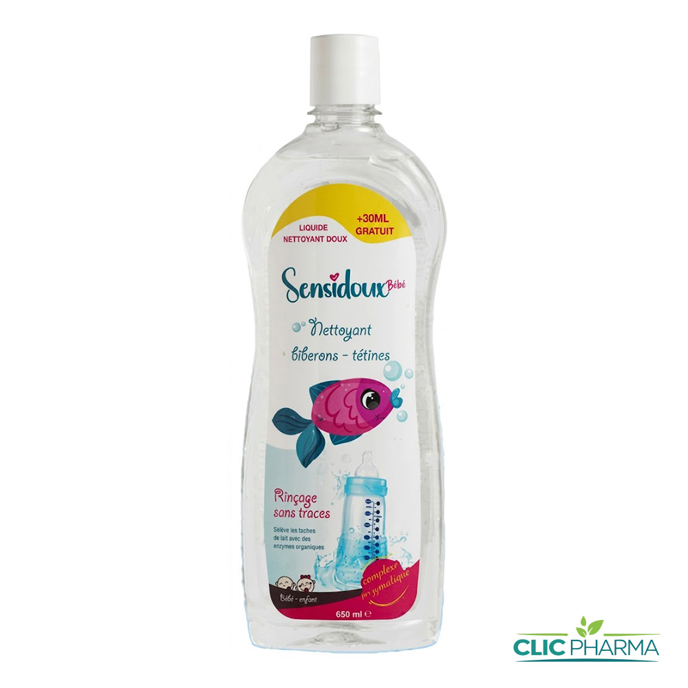 SENSIDOUX BEBE LIQUIDE VAISSELLE 650ML