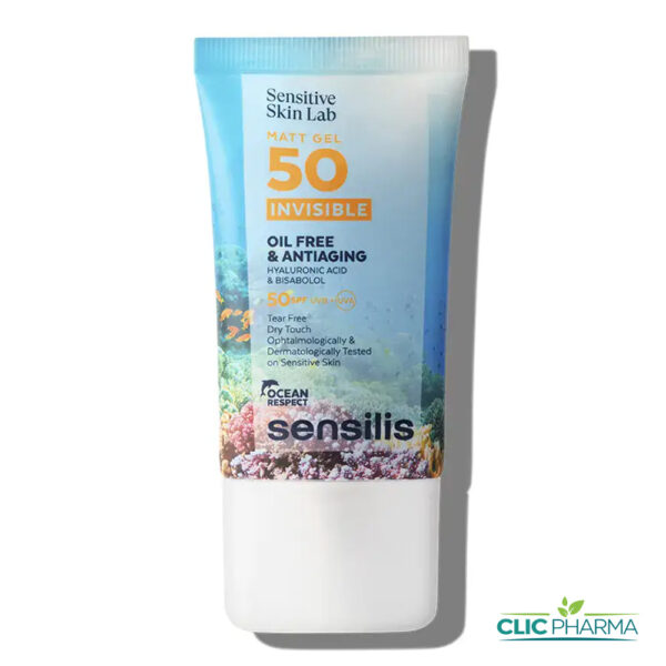 SENSILIS MAT GEL INVISIBLE SPF50+ FLUIDE ANTI-AGE 40ML