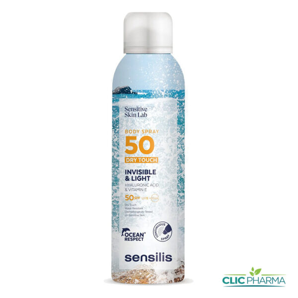 SENSILIS ECRAN SUN SECRET BODY INVISIBLE DRY TOUCH SPF50+ SPRAY 200ML