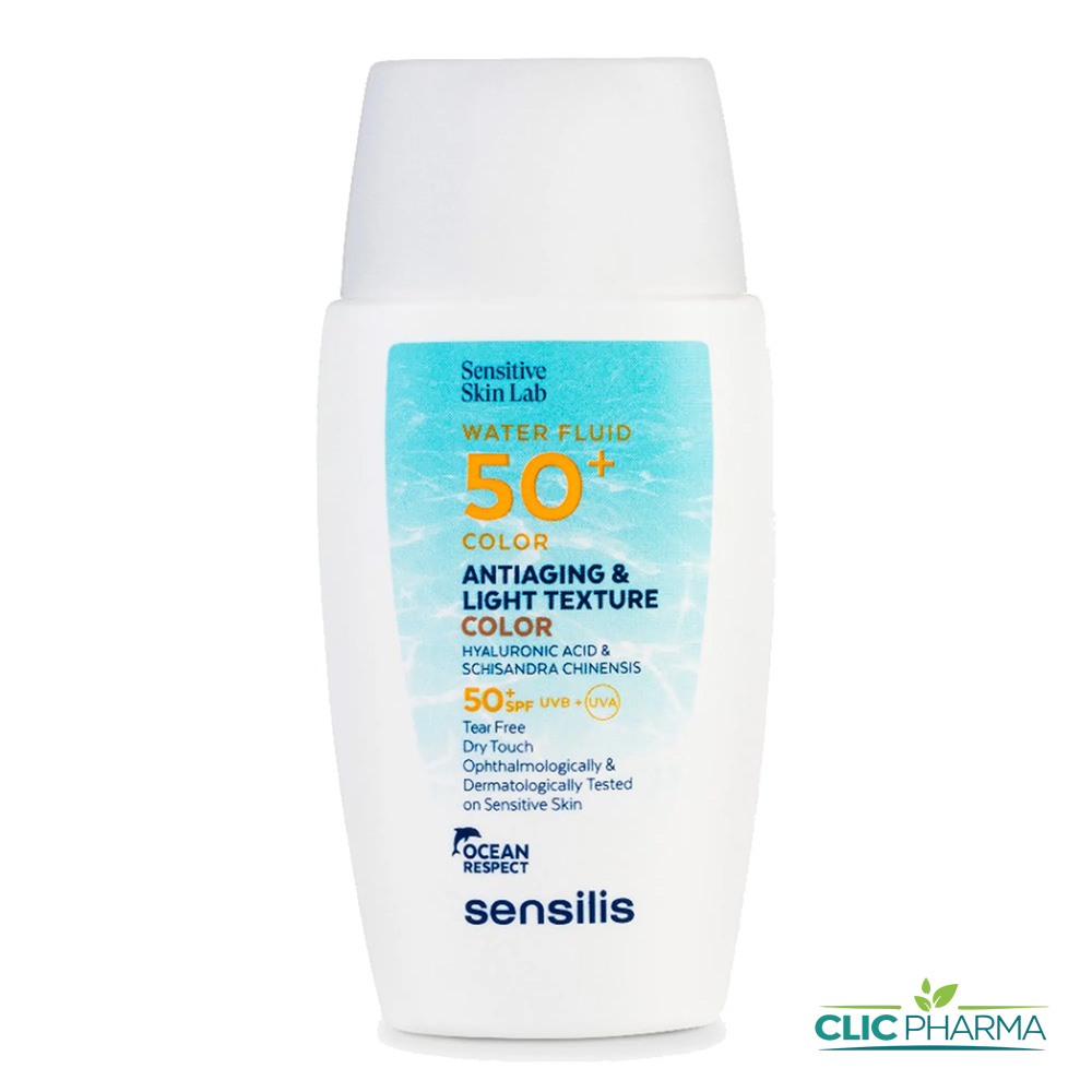 SENSILIS ECRAN WATER FLUID COLOR ANTI-AGE SPF50+ 40ML