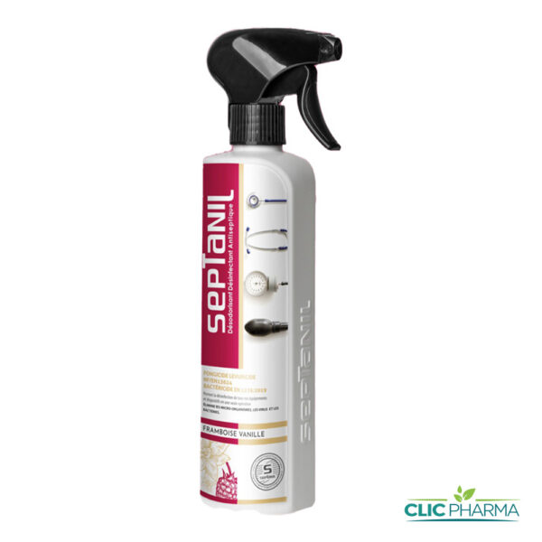 SEPTANIL DÉSODORISANT DÉSINFECTANT FRAMBOISE VANILLE SPRAY 500ML