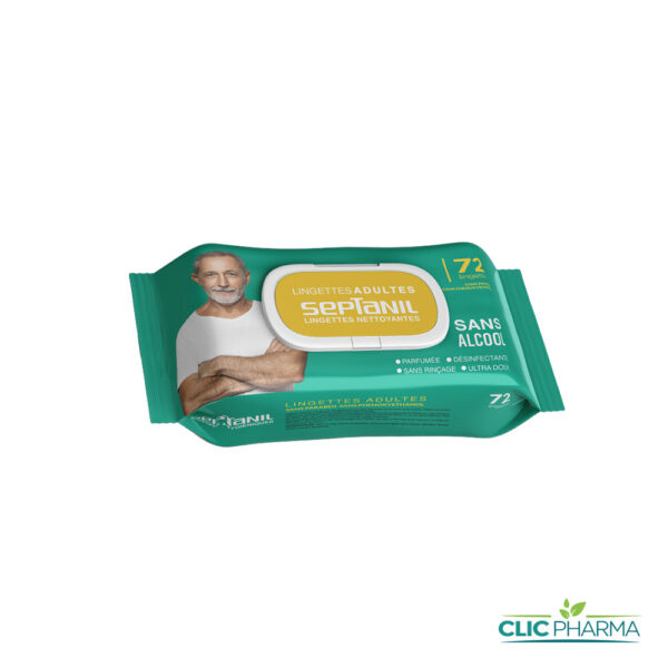 SEPTANIL LINGETTES DESINFECTANTES ADULTES (72 LINGETTES)