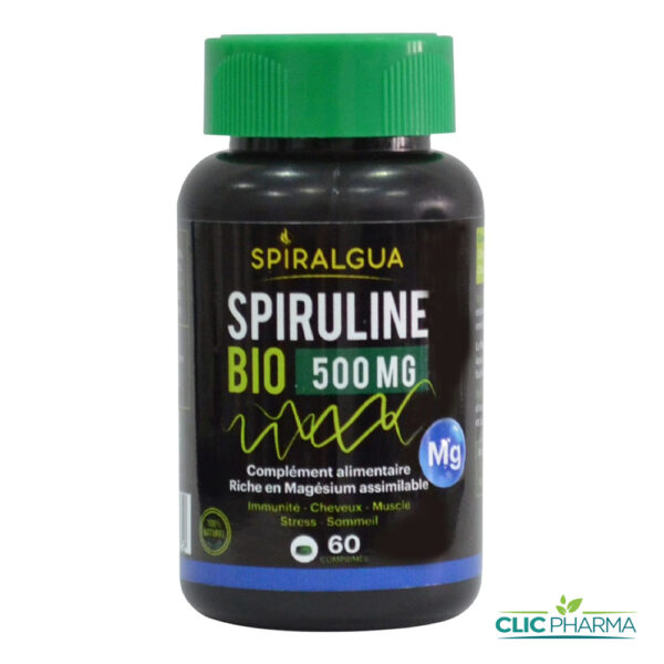 SPIRALGUA SPIRULINE 500mg MAGNESIUM (60 COMPRIMES)