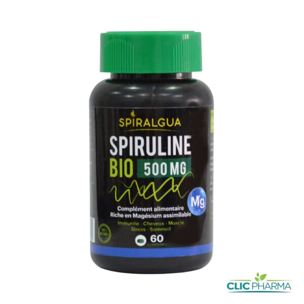 SPIRALGUA SPIRULINE 500mg MAGNESIUM (60 COMPRIMÉS)