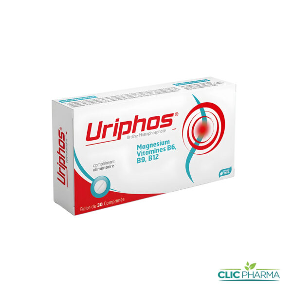 URIPHOS MAGNESIUM + VITAMINES B6/B9/B12 (30 COMPRIMÉS)