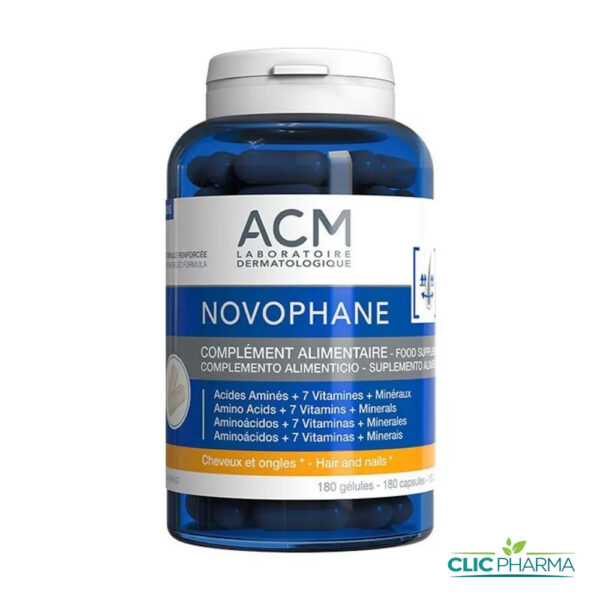 ACM NOVOPHANE COMPLEMENT ALIMENTAIRE CHEVEUX ET ONGLES (180 GELULES)