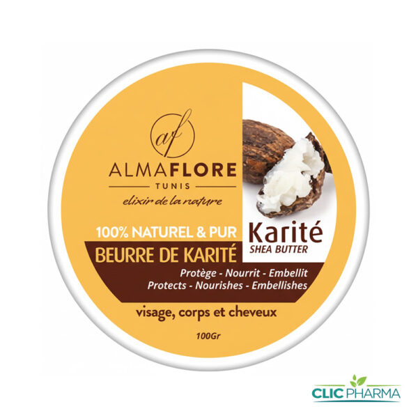 ALMAFLORE BEURRE DE KARITE 100G