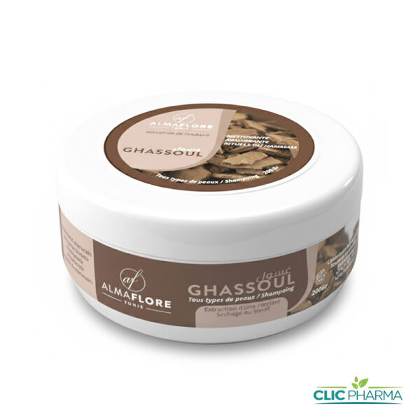 ALMAFLORE GHASSOUL TOUS TYPES DE PEAUX 200g