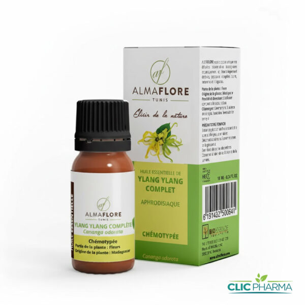 ALMAFLORE HUILE ESSENTIELLE DE YLANG YLANG COMPLET 10ML