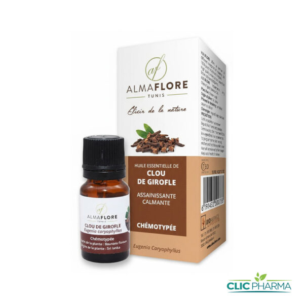 ALMAFLORE HUILE ESSENTIELLE DE CLOU DE GIROFLE 10ML