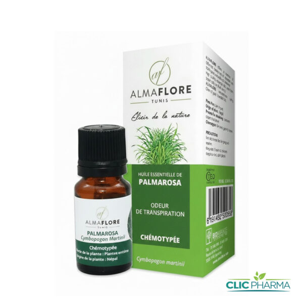 ALMAFLORE HUILE ESSENTIELLE DE PALMAROSA 10ML