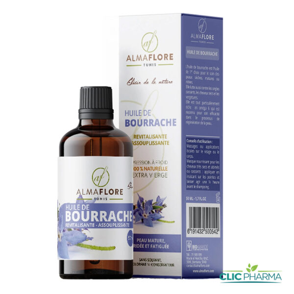 ALMAFLORE HUILE DE BOURRACHE 50ML