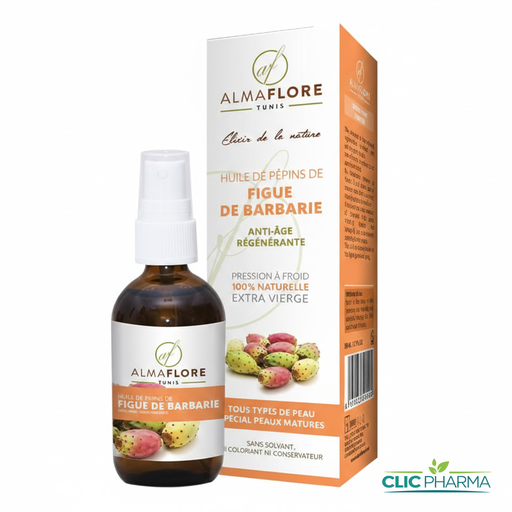 ALMAFLORE HUILE DE PEPINS DE FIGUE DE BARBARIE 50ML