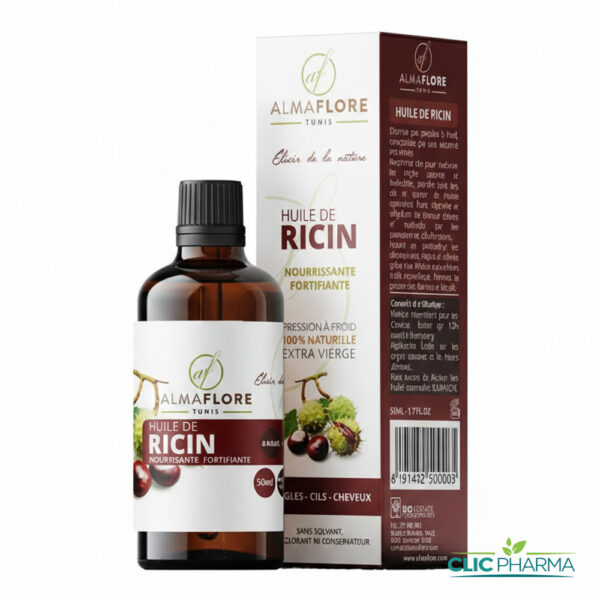 ALMAFLORE HUILE DE RICIN 50ML