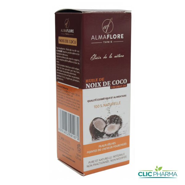 ALMAFLORE HUILE DE NOIX DE COCO 100ML