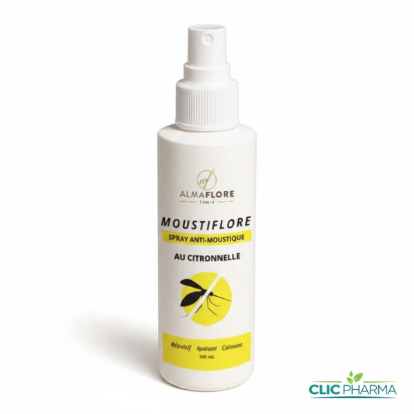 ALMAFLORE MOUSTIFLORE SPRAY ANTI-MOUSTIQUES AU CITRONNELLE 100ML