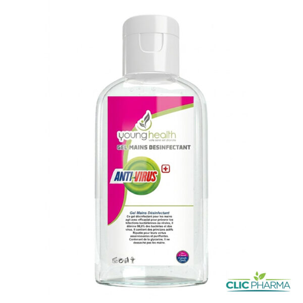 YOUNG HEALTH ANTIVIRUS+ GEL HYDROALCOOLIQUE 125ML