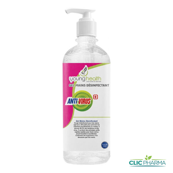 YOUNG HEALTH ANTIVIRUS+ GEL HYDROALCOOLIQUE 250ML