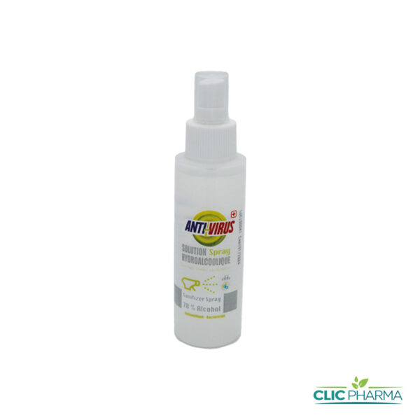 ANTIVIRUS+ GEL HYDROALCOOLIQUE SPRAY 100ML