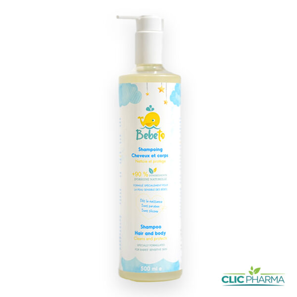 BEBETO SHAMPOING CHEVEUX ET CORPS 500ML
