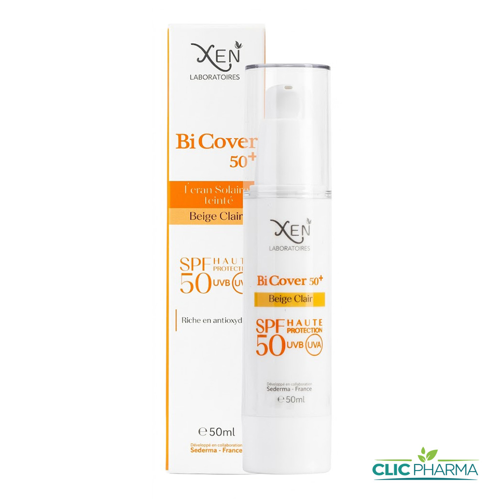 BICOVER 50+ ECRAN STICK BEIGE CLAIR 40GR