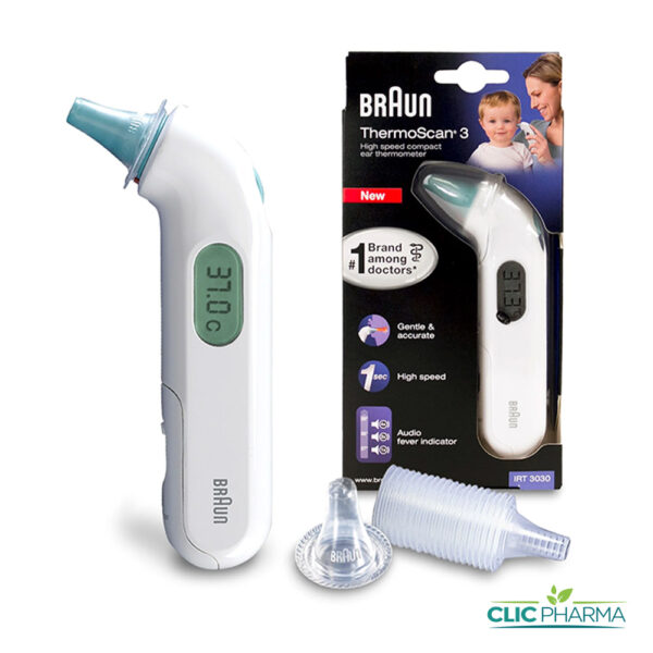 BRAUN THERMOSCAN THERMOMETRE AURICULAIRE (REF : IRT3030)