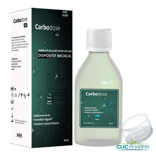 XEN CARBODOSE 1000 SIROP SANS SUCRE 250ML
