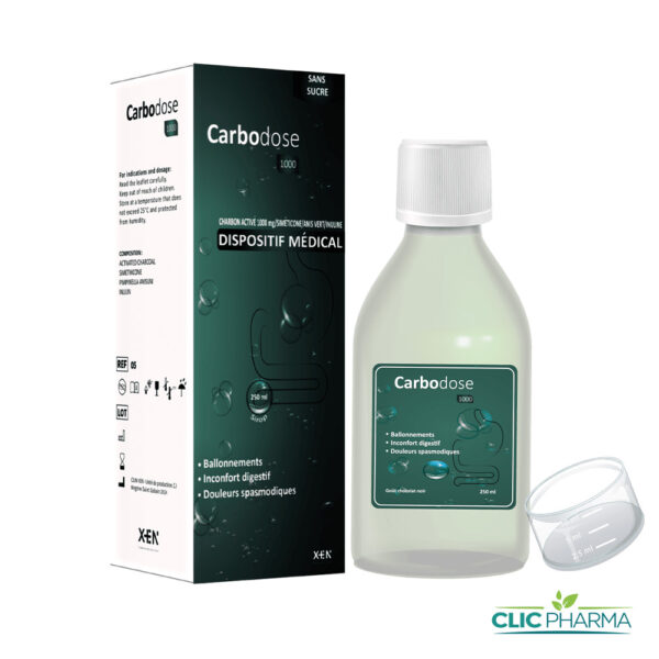 CARBODOSE 1000 SIROP SANS SUCRE 250ML