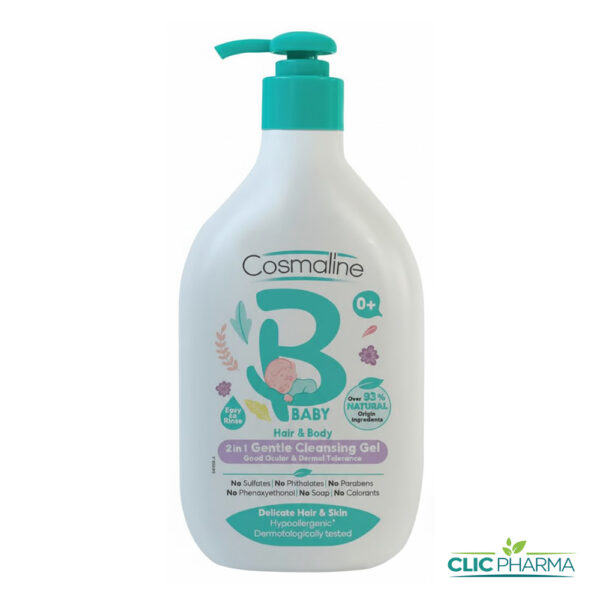 COSMALINE BABY GENTLE GEL NETTOYANT 2EN1 500ML