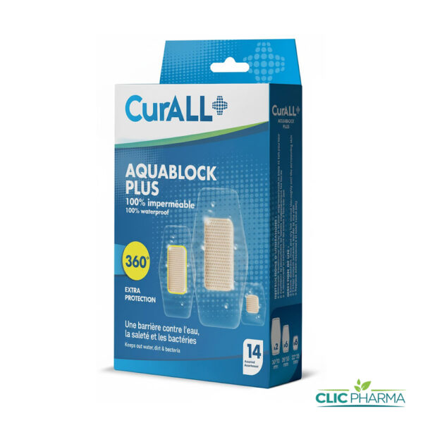 CURALL AQUABLOCK PLUS IMPERMEABLE 3 TAILLES (BOITE DE 14)