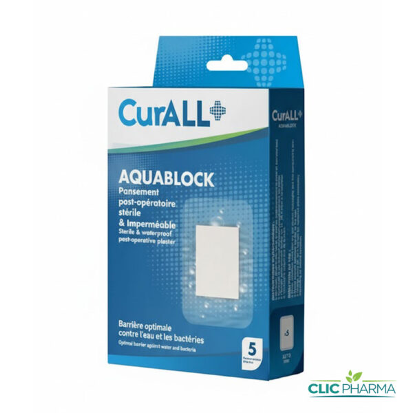 CURALL AQUABLOCK POST-OPERATOIRE IMPERMEABLES 5x7cm (BOITE DE 5)