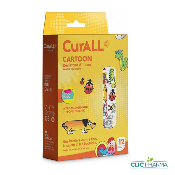 CURALL CARTOON PANSEMENTS ENFANTS (BOITE DE 12)