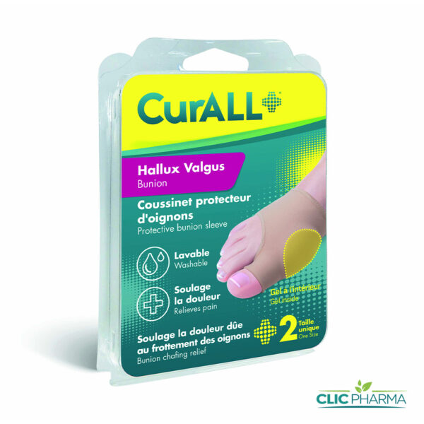 CURALL COUSSINET PROTECTEUR D'OIGNONS (HALLUX VALGUS)