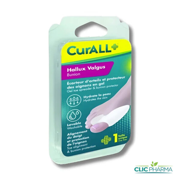 CURALL ECARTEUR D'ORTEILS GEL (HALLUX VALGUS)