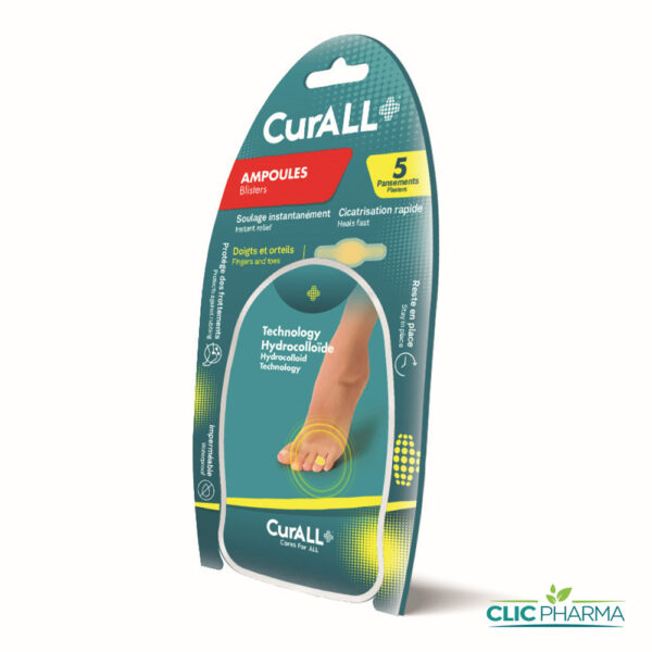 CURALL PANSEMENT AMPOULES DOIGTS ET ORTEILS (BOITE DE 5)