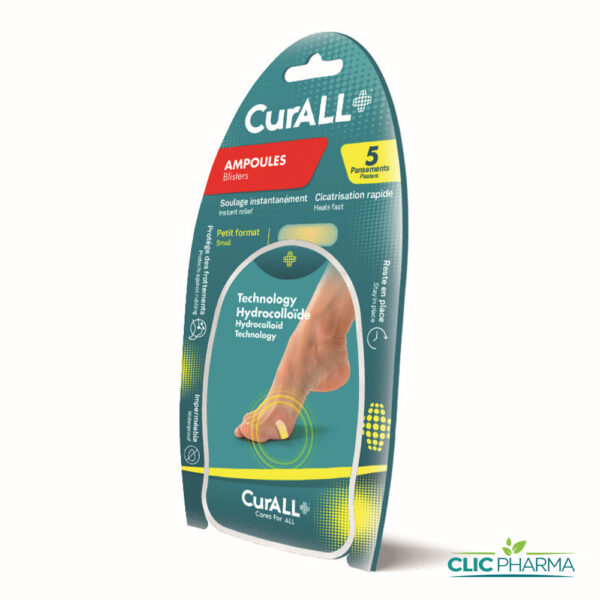 CURALL PANSEMENT AMPOULES SMALL COTE PIEDS (BOITE DE 5)