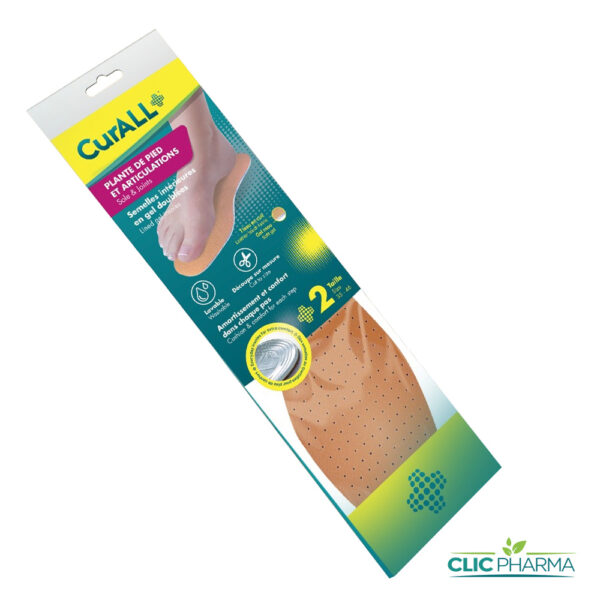 CURALL SEMELLES EN GEL DOUBLEES T35-46 (BOITE DE 2)