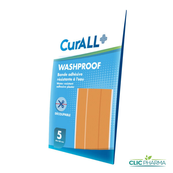 CURALL WASHPROOF BANDE ADHESIVE RESISTANTE A L'EAU DECOUPABLE (BOITE DE 5)