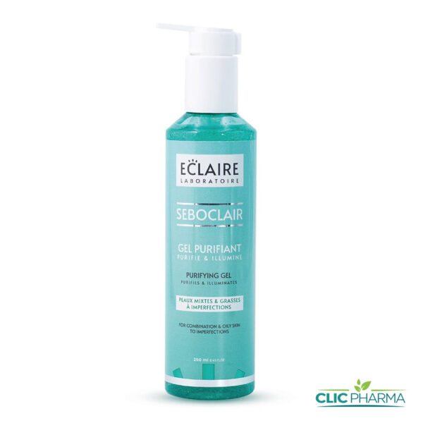 ECLAIRE SEBOCLAIR GEL NETTOYANT PURIFIANT PEAUX MIXTES A GRASSES 250ML