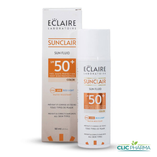 ECLAIRE SUNCLAIRE ECRAN FLUID TEINTE ANTI-TACHES SPF50+ 50ML