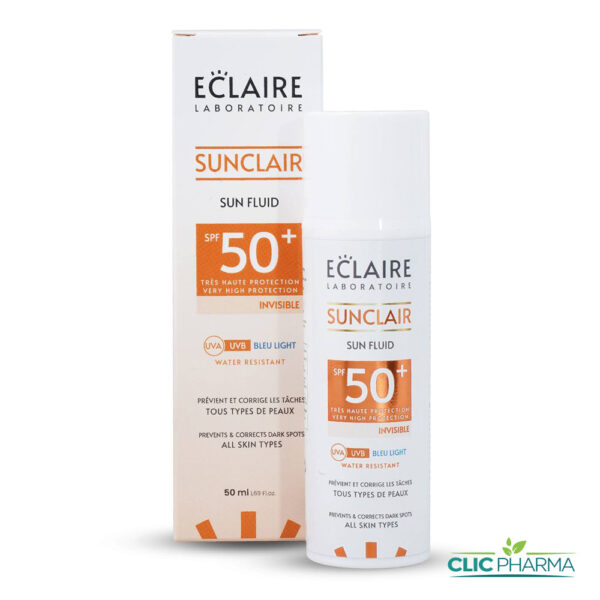 ECLAIRE SUNCLAR ECRAN FLUIDE INVISIBLE ANTI-TACHES SPF 50+ 50ML