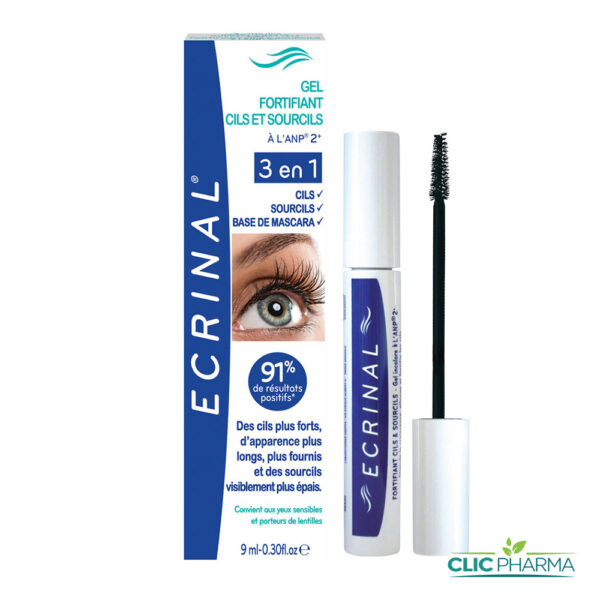 ECRINAL MASCARA GEL FORTIFIANT CILS ET SOURCILS 9ml