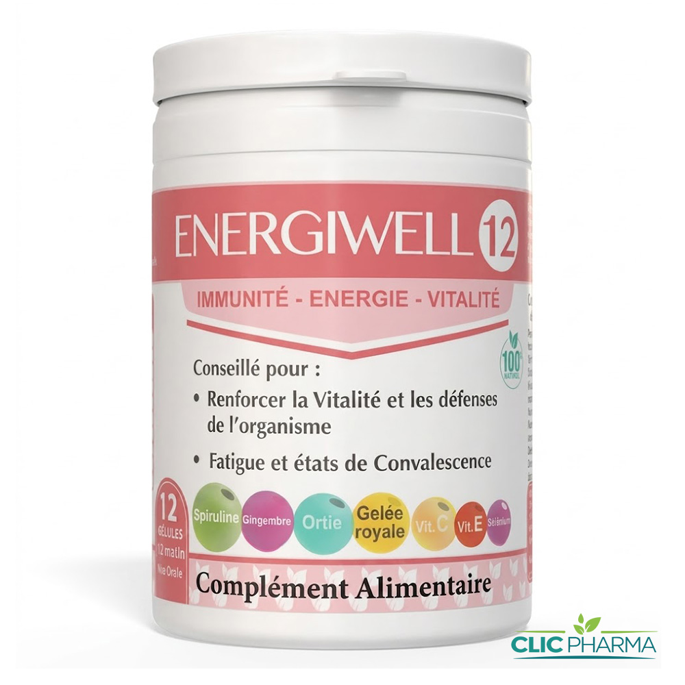 ENERGIWELL IMMUNITE GELULES B 12