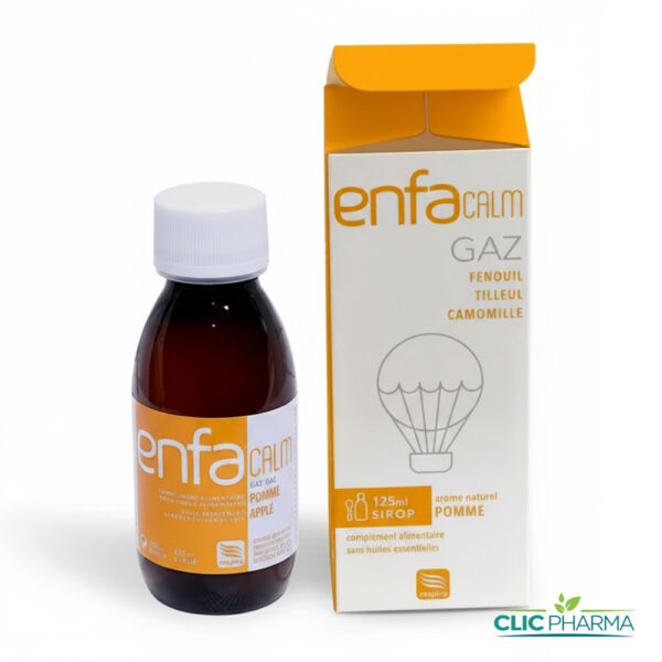 ENFACALM GAZ SIROP GOUT POMME 125ML