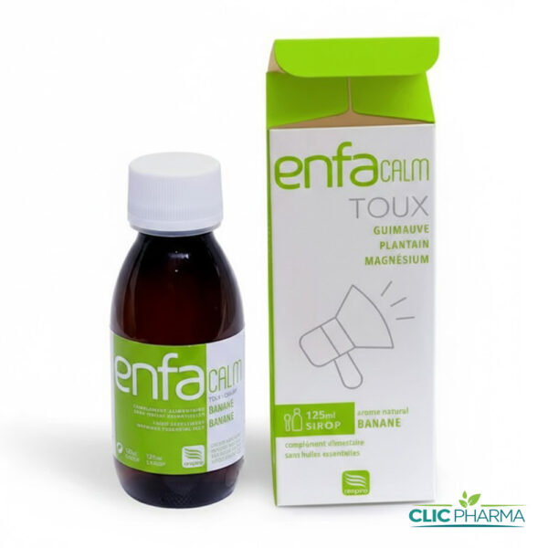 ENFACALM TOUX SIROP GOUT BANANE 125ML