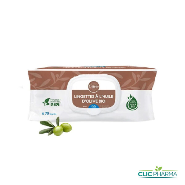 GIFRER LINGETTES BEBE A L'HUILLE D'OLIVE