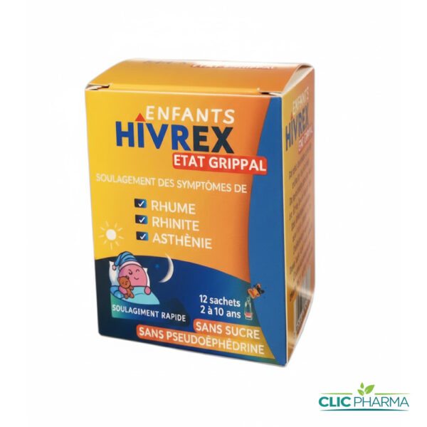HIVREX ETAT GRIPPAL ENFANTS JOUR ET NUIT (12 SACHETS)