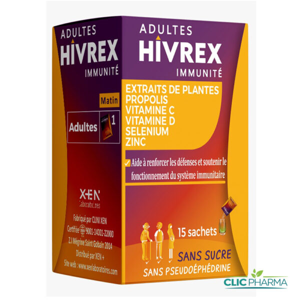 XEN HIVREX IMMUNITE ADULTES (15 SACHETS)
