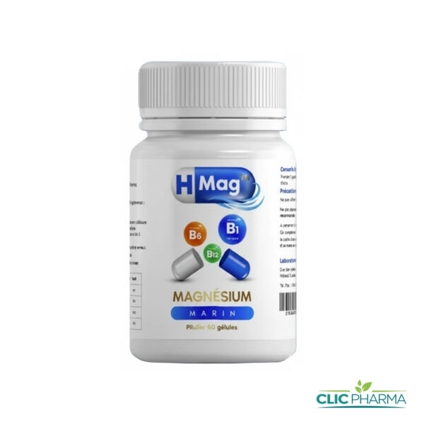 HMAG MAGNESIUM MARIN + VITAMINESS B1/B6/B12 (60 GELULES)